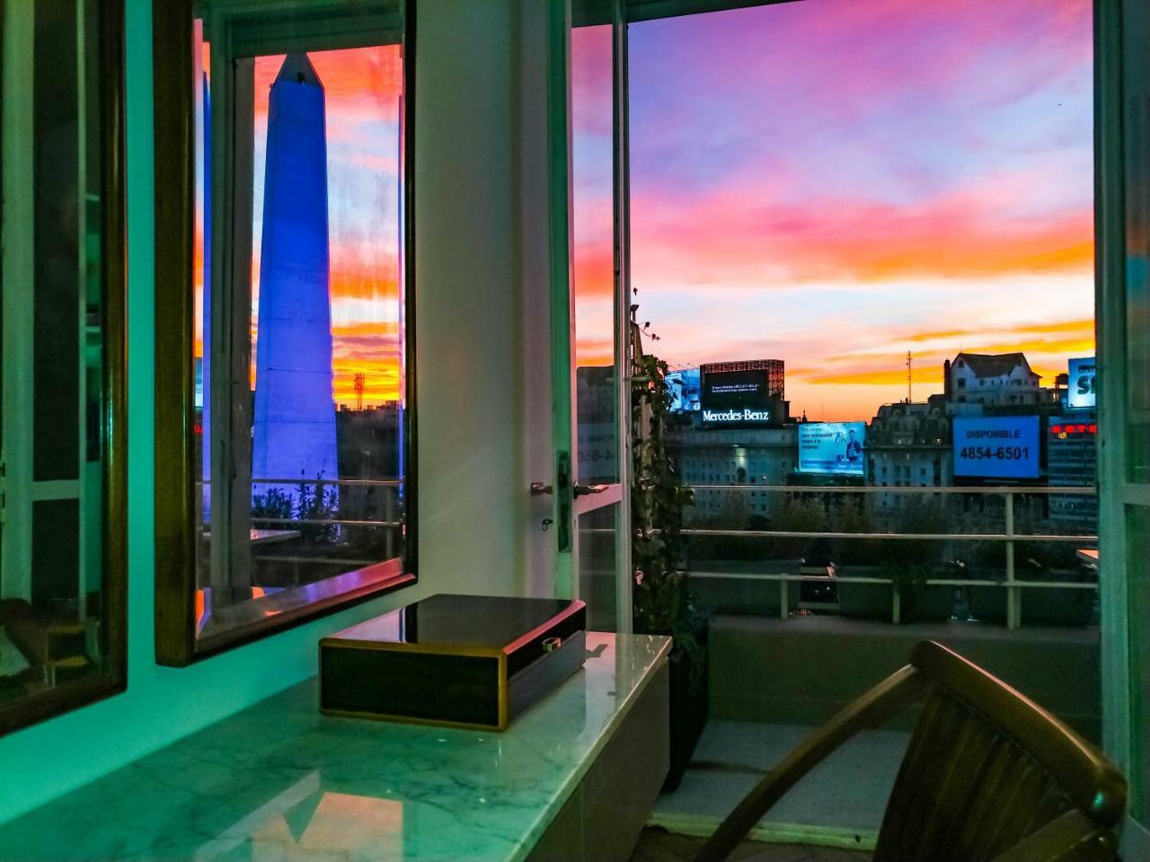 Апартаменты Penthouse Frente Al Obelisco Con Terraza Буэнос-Айрес Экстерьер фото