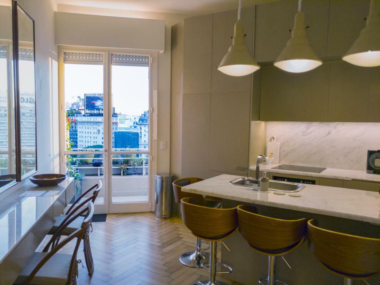Апартаменты Penthouse Frente Al Obelisco Con Terraza Буэнос-Айрес Экстерьер фото
